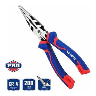  Длинногубцы WORKPRO WP231021 200 мм CR-V 