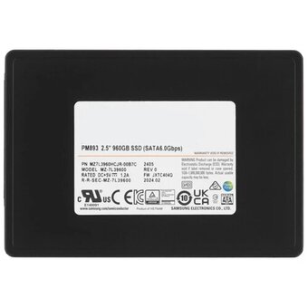  SSD Samsung PM893 MZ7L3960HCJR-00B7C 960Gb 