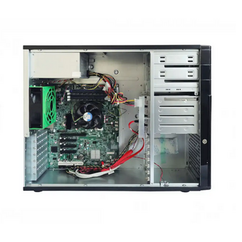 Корпус Ablecom CS-W43-12C 4-trays Workstation Chassis 2 x 5.25" drive bays 4 3.5" swappable HDD trays, 4-port 6 Gbps SAS/ SATA to no PSU onb 