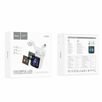  УЦ Наушники bluetooth HOCO EW80 Magnificent true wireless touch screen белый (плохая упаковка) 