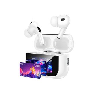  УЦ Наушники bluetooth HOCO EW79 Bright true wireless ANC touch screen белый (плохая упаковка) 