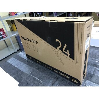  УЦ Телевизор Topdevice TDTV24BN02HBK черный (Новый, небольшая царапина на экране, нижний правый угол) 