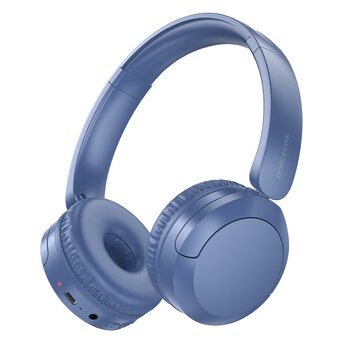  Наушники bluetooth BOROFONE BO37 Marvellous голубой 