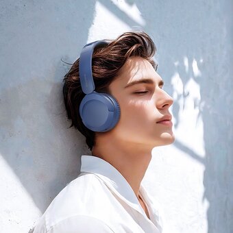  Наушники bluetooth BOROFONE BO37 Marvellous голубой 