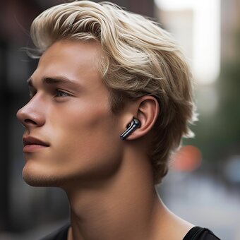  Наушники bluetooth BOROFONE FQ1 Plus Shine ANC+ENC Noise Reduction wireless черный 