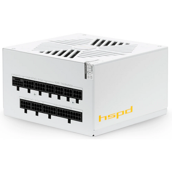  Блок питания HSPD HSK-850GF-WH 850W 80+ Gold (ATX, 3.1, PCIe 5.1, Full modular, 1x24(20+4)pin mesh 550mm, 2xCPU 8(4+4)pin 700mm, 2xPCIe*2 8(6+2)pin 60 