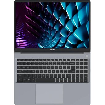  Ноутбук TECNO MegaBook K16SAA (71003300470) 16", IPS, Intel Core i3 1315U 1.2ГГц, 6 ядер, 8ГБ 256ГБ SSD, Intel UHD Graphics, Windows 11 Home, серый 