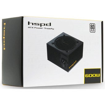 Блок питания HSPD HSK-600WN-BK 600W 80+ White (ATX, 2.52, Non-modular, 1x24(20+4)pin 500mm, 1xCPU 8(4+4)pin 550mm, 1xPCIe*2 8(6+2)pin 500+150mm   Блок питания HSPD HSK-600WN-BK 600W 80+ White (ATX, 2.52, Non-modular, 1x24(20+4)pin 500mm, 1xCPU 8(4+4)pin 550mm, 1xPCIe*2 8(6+2)pin 500+150mm