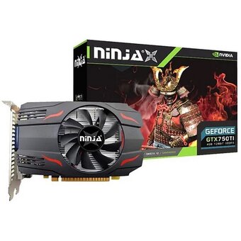  Видеокарта Ninja (Sinotex) GTX750Ti 2GB (NF75TI025F) GDDR5 128bit VGA DVI HDMI 1Fan RTL 