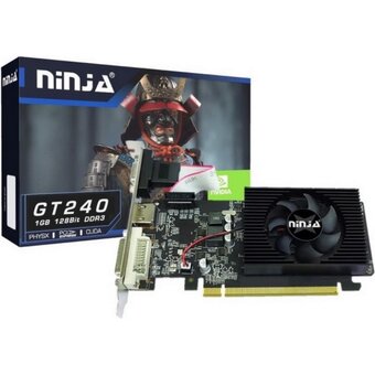  Видеокарта Ninja (Sinotex) GT240 1GB (NK24NP013F) GDDR3 128bit VGA DVI HDMI 1Fan RTL 