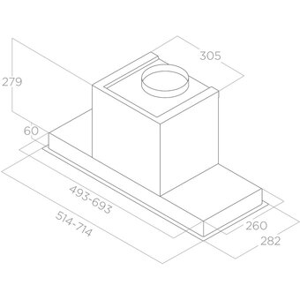  Вытяжка Elica Hidden ADV Plus IX/A/52 нерж 
