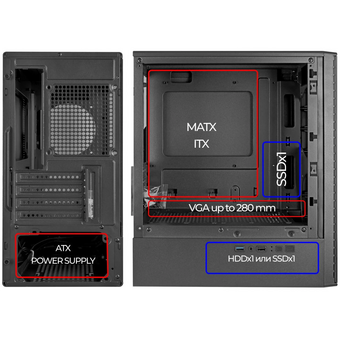  Корпус Ginzzu CL400 