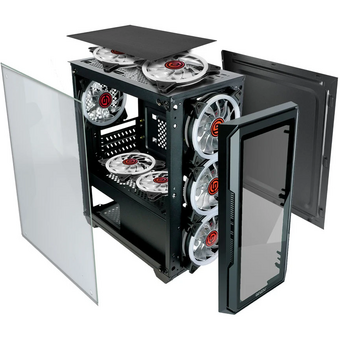  Корпус Ginzzu CL690 mATX Fan 4*12FRGB 