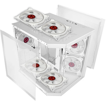  Корпус Ginzzu V290 White 3*Fan 12LD4 