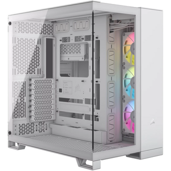  Корпус Corsair iCUE Link 6500X RGB (CC-9011270-WW) без БП, White, Midi-Tower, TG, 3x120mm 4xUSB-A 3.2, 1xUSB Type-C, E-ATX, ATX, mITX 