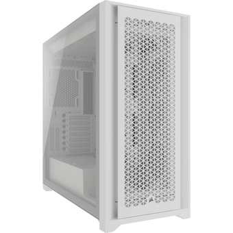  Корпус Corsair 5000D Core Airflow (CC-9011262-WW) без БП, White, Midi-Tower, TG, no fan, 2xUSB-A 3.2, 1xUSB Type-C, E-ATX, ATX, mITX 