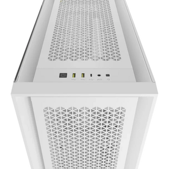  Корпус Corsair 5000D Core Airflow (CC-9011262-WW) без БП, White, Midi-Tower, TG, no fan, 2xUSB-A 3.2, 1xUSB Type-C, E-ATX, ATX, mITX 