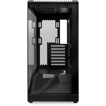  Корпус HSPD F711 (F711-TGBK) без БП, Panoramic Full Tower, Black, TG, 0.7 SPCC, no fans ATX, mITX 190/420/280mm 2x2.5", 7xPCI 1xUSB-A 