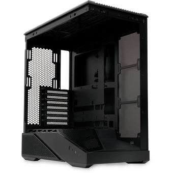  Корпус HSPD F711 (F711-TGBK) без БП, Panoramic Full Tower, Black, TG, 0.7 SPCC, no fans ATX, mITX 190/420/280mm 2x2.5", 7xPCI 1xUSB-A 