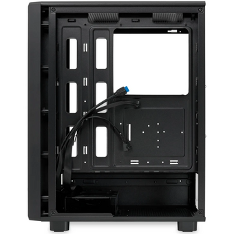  Корпус HSPD M510 (M510-TGBK), без БП, Mesh Mid Tower, Black, TG, 0.5 SPCC, no fans ATX, mITX 180/280/160mm 1x2.5", 7xPCI 1xUSB-A 3.0, 1.0 517x 