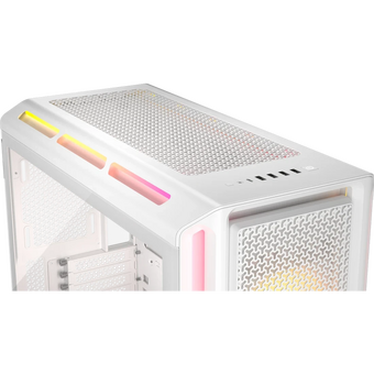  Корпус Corsair iCUE Link 5000T LX RGB (CC-9011299-WW) без БП, White, Midi-Tower, TG, 3x120mm 4xUSB-A 3.2, 1xUSB Type-C, E-ATX, ATX, mITX 