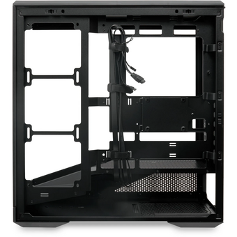  Корпус HSPD F711 (F711-TGBK) без БП, Panoramic Full Tower, Black, TG, 0.7 SPCC, no fans ATX, mITX 190/420/280mm 2x2.5", 7xPCI 1xUSB-A 