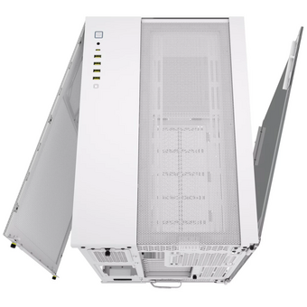  Корпус Corsair 6500X (CC-9011258-WW) без БП, White, Midi-Tower, TG, no fan, 4xUSB-A 3.2, 1xUSB Type-C, E-ATX, ATX, mITX 