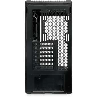  Корпус HSPD F711 (F711-TGBK) без БП, Panoramic Full Tower, Black, TG, 0.7 SPCC, no fans ATX, mITX 190/420/280mm 2x2.5", 7xPCI 1xUSB-A 