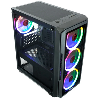  Корпус Ginzzu CL690 mATX Fan 4*12FRGB 