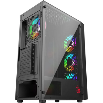  Корпус Bloody BD-CC106F черный без БП ATX 4x120mm 1xUSB2.0 1xUSB3.0 audio bott PSU 
