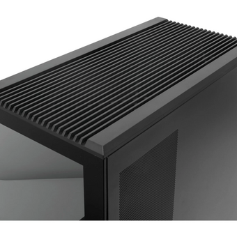  Корпус HSPD F711 (F711-TGBK) без БП, Panoramic Full Tower, Black, TG, 0.7 SPCC, no fans ATX, mITX 190/420/280mm 2x2.5", 7xPCI 1xUSB-A 