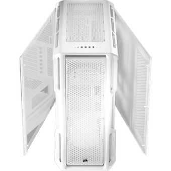  Корпус Corsair 5000T (CC-9011301-WW) без БП, White, Midi-Tower, TG, no fan, 4xUSB-A 3.2, 1xUSB Type-C, E-ATX, ATX, mITX 