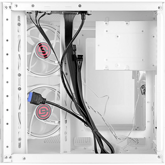 Корпус Ginzzu V290 White 3*Fan 12LD4 