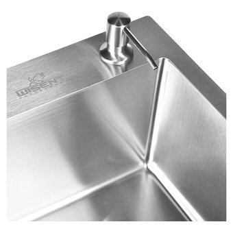  Кухонная мойка Wisent WS36050 Satin с коландером, дозатором и сифоном 