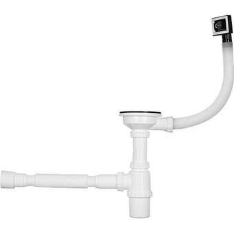  Кухонная мойка Wisent WS36050 Satin с коландером, дозатором и сифоном 