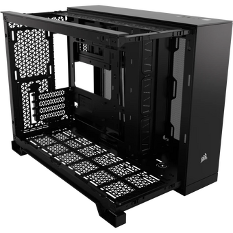  Корпус Corsair 2500D Airflow (CC-9011263-WW) без БП, Black, Midi-Tower, TG, no fan, 2xUSB-A 3.2, 1xUSB Type-C, mATX, mITX 