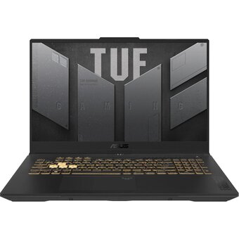  Ноутбук Asus Tuf Gaming F17 FX707VJ-HX006 (90NR0MY5-M00060) Core 5 210H 16Gb SSD512Gb Nvidia GeForce RTX 3050 6Gb 17.3" IPS FHD (1920x1080) без ОС grey 