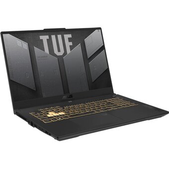  Ноутбук Asus Tuf Gaming F17 FX707VJ-HX006 (90NR0MY5-M00060) Core 5 210H 16Gb SSD512Gb Nvidia GeForce RTX 3050 6Gb 17.3" IPS FHD (1920x1080) без ОС grey 