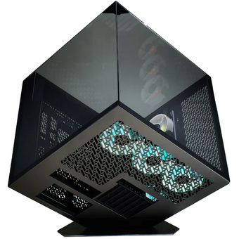  Корпус Azza Cube Plus (CSAZ-1002 CUBE+) черный без БП ATX 6x120mm 2xUSB3.0 1xUSB3.1 audio bott PSU 