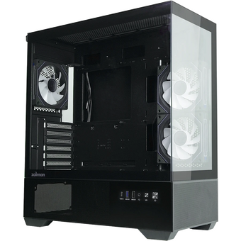  Корпус ZALMAN Chronix, ATX, Black, Window, 1xCombo (3.5’’ or 2.5’’), 1x3.5’’HDD, 2x2.5’’SSD, 1xUSB2.0, 1xUSB3.0, 1xUSB Type-C 