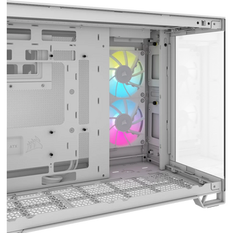  Корпус Corsair iCUE Link 2500X RGB (CC-9011268-WW) без БП, White, Midi-Tower, TG, 2x120mm 2xUSB-A 3.2, 1xUSB Type-C, mATX, mITX 