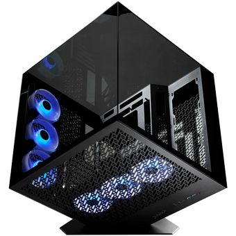  Корпус Azza Cube Plus (CSAZ-1002 CUBE+) черный без БП ATX 6x120mm 2xUSB3.0 1xUSB3.1 audio bott PSU 