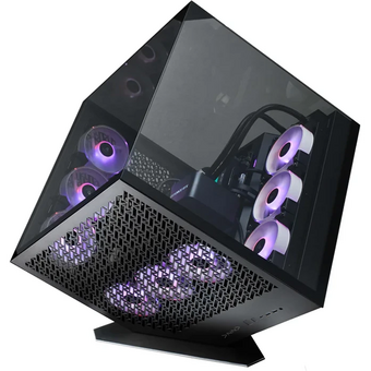 Корпус Azza Cube Plus (CSAZ-1002 CUBE+) черный без БП ATX 6x120mm 2xUSB3.0 1xUSB3.1 audio bott PSU 