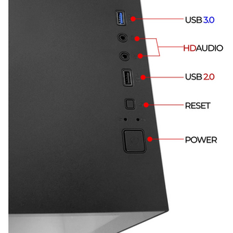  Корпус Ginzzu V190 3*Fan 12LC4 