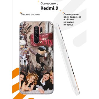  Силиконовый чехол Mcover для Redmi 9 (Редми 9), Секс в большом городе 