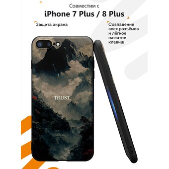 Силиконовый чехол Mcover для iPhone 7 Plus/8 Plus (Айфон 7 плюс 8 плюс), Trust 