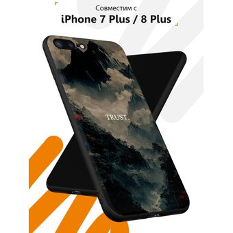  Силиконовый чехол Mcover для iPhone 7 Plus/8 Plus (Айфон 7 плюс 8 плюс), Trust 