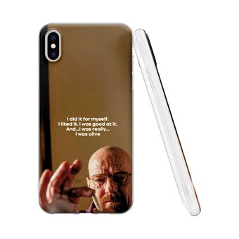  Силиконовый чехол Mcover для iPhone XS Max (Айфон Икс Эс Макс), Во все тяжкие 