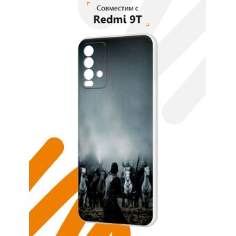  Силиконовый чехол Mcover для Redmi 9T (Редми 9Т), Игра престолов 