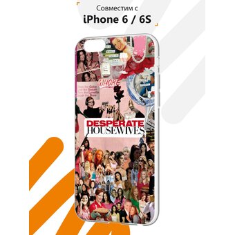  Силиконовый чехол Mcover для iPhone 6/6s (Айфон 6с), Отчаянные домохозяйки 